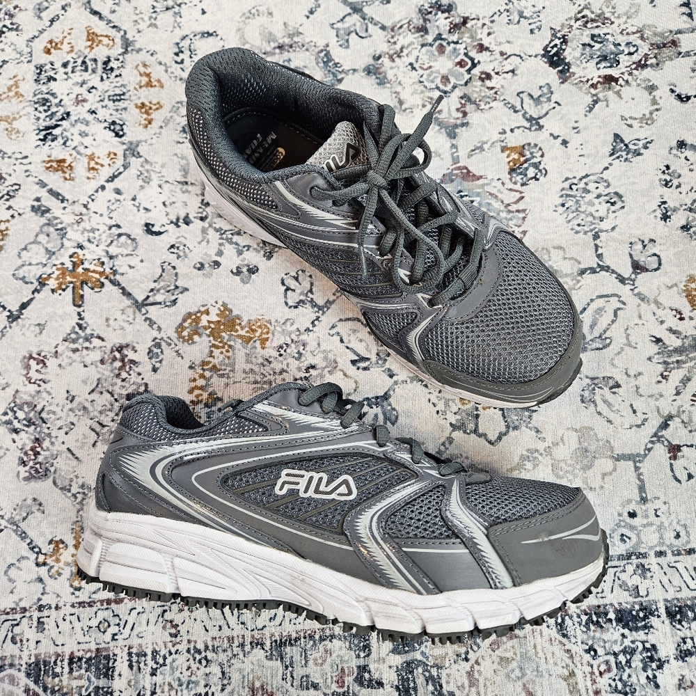 Fila Memory Reckoning 9 Slip-Resistant Composite Toe Work Shoes Women US 9.5 EE